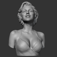 Small Marilyn Monroe 3D print model 3D Printing 470335
