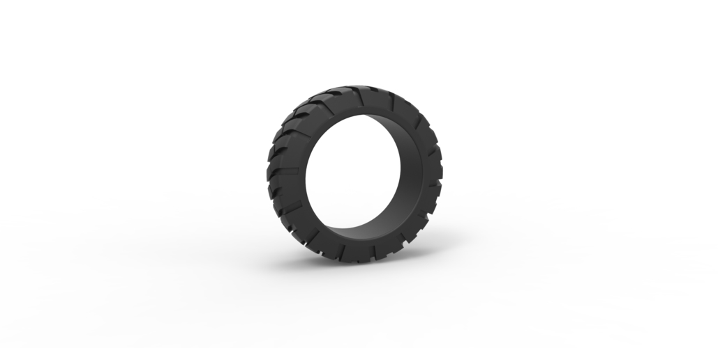 Diecast offroad tire Scale 1 to 25 3D Print 470349