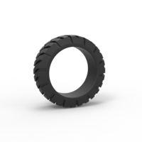 Small Diecast offroad tire Scale 1 to 25 3D Printing 470349