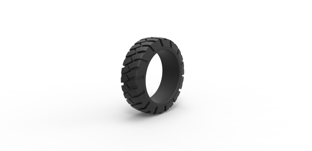 Diecast offroad tire Scale 1 to 25 3D Print 470350