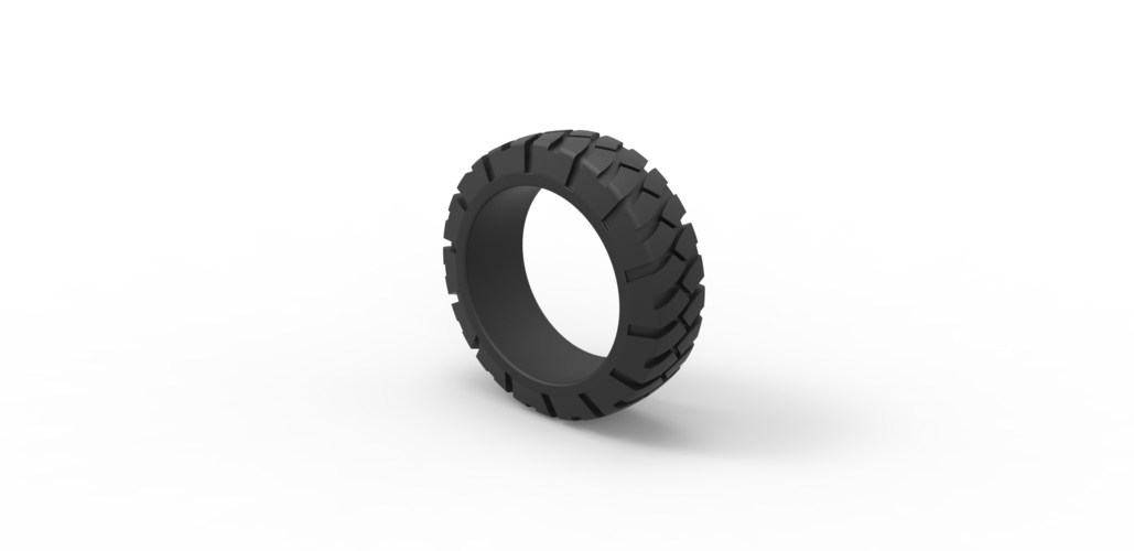 Diecast offroad tire Scale 1 to 25 3D Print 470355