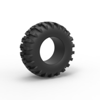 Small Diecast offroad tire 4 Scale 1 to 25 3D Printing 470379