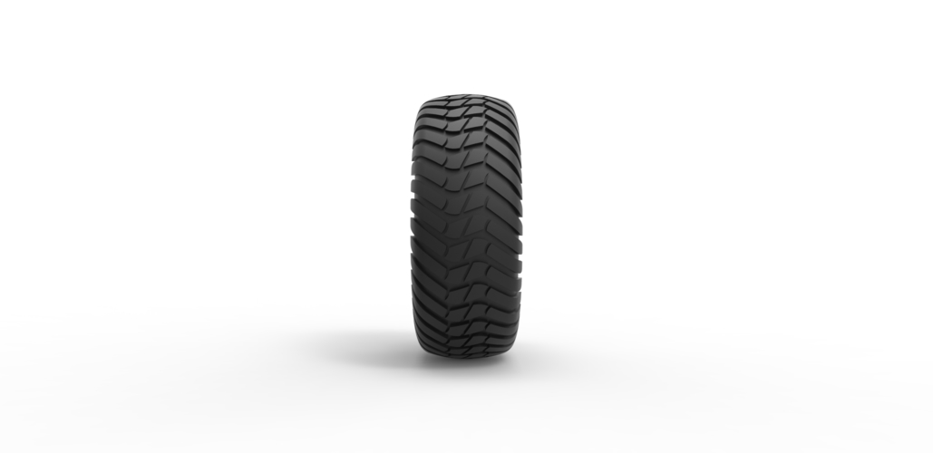 Diecast offroad tire 5 Scale 1 to 10 3D Print 470390