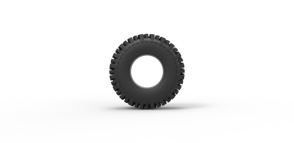 Diecast offroad tire 7 Scale 1 to 25 3D Print 470418