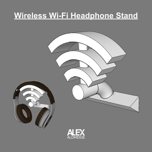 Wireless Wi-Fi Headphone Stand