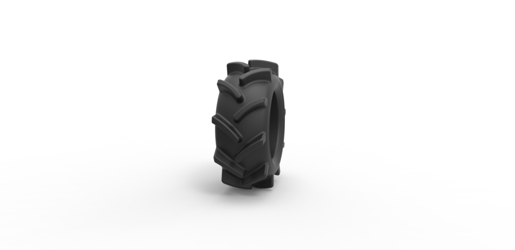 Diecast offroad tire 9 Scale 1 to 25 3D Print 470450