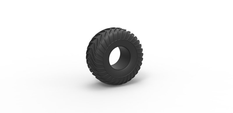 Diecast offroad tire 10 Scale 1 to 10