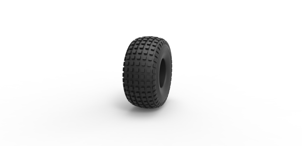 Diecast offroad tire 11 Scale 1 to 10 3D Print 470466