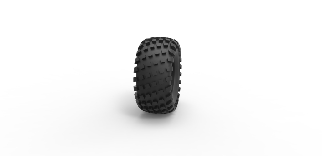 Diecast offroad tire 14 Scale 1 to 25 3D Print 470504