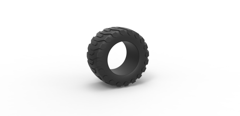 Diecast offroad tire 15 Scale 1 to 25