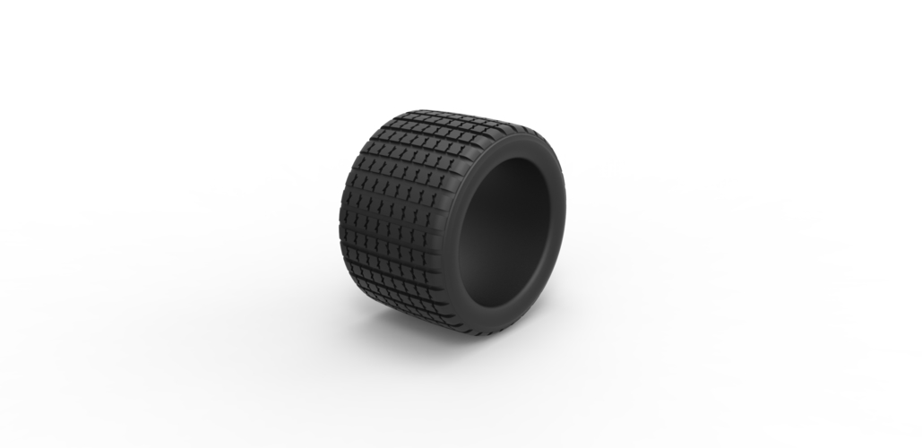 Diecast offroad tire 16 Scale 1 to 10 3D Print 470518