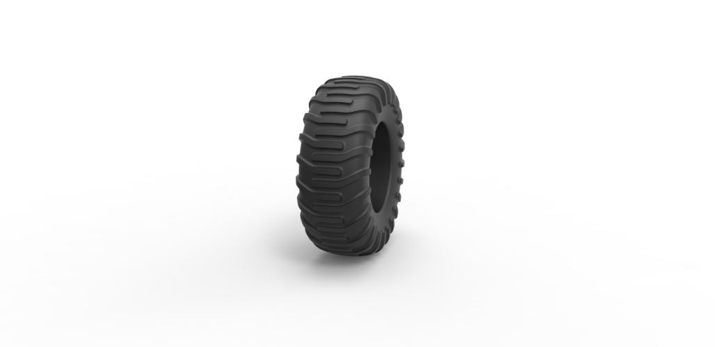 Diecast offroad tire 18 Scale 1 to 25 3D Print 470578