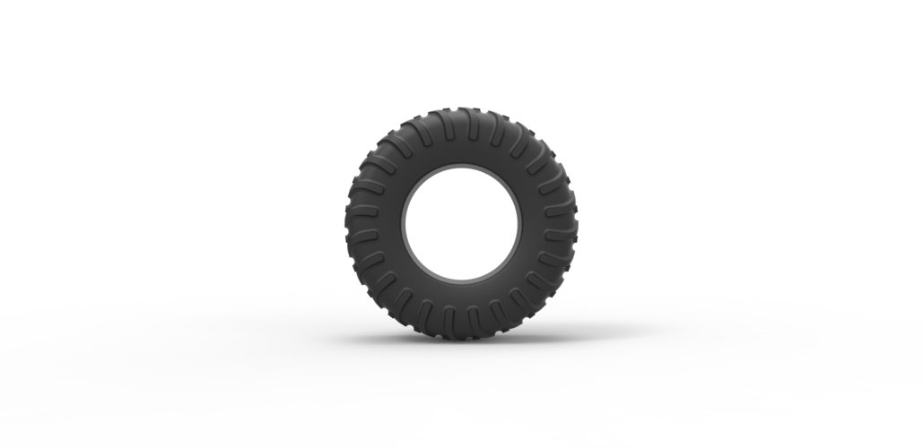 Diecast offroad tire 18 Scale 1 to 25 3D Print 470580