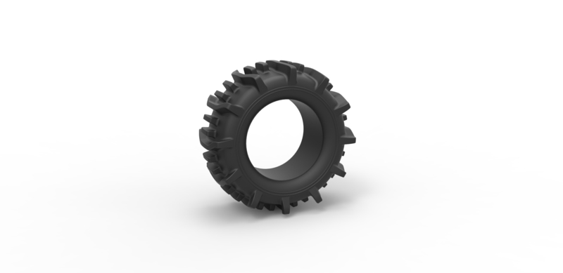 Diecast offroad tire 19 Scale 1 to 25