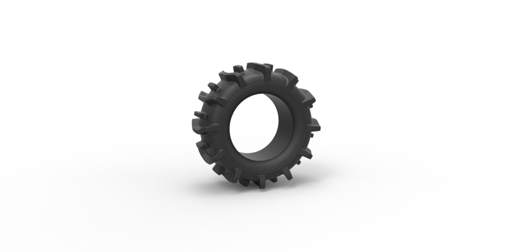 Diecast offroad tire 20 Scale 1 to 25 3D Print 470599