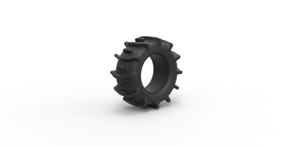 Diecast offroad tire 20 Scale 1 to 25 3D Print 470600