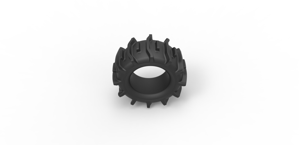 Diecast offroad tire 20 Scale 1 to 25 3D Print 470604