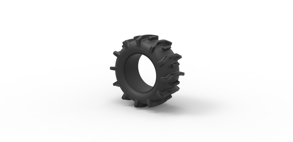 Diecast offroad tire 20 Scale 1 to 25 3D Print 470605