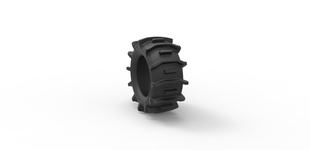 Diecast offroad tire 20 Scale 1 to 25 3D Print 470606