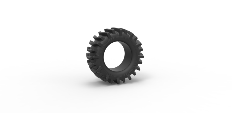 Diecast offroad tire 21 Scale 1 to 25