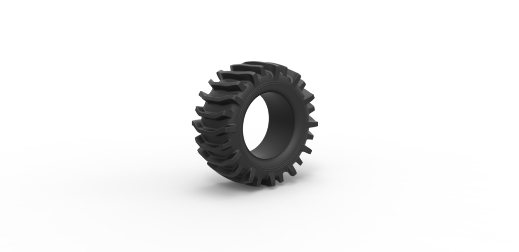 Diecast offroad tire 21 Scale 1 to 25 3D Print 470608