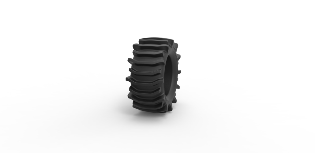 Diecast offroad tire 21 Scale 1 to 25 3D Print 470609