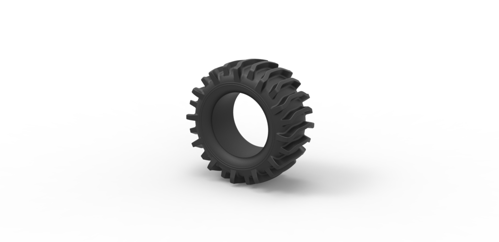 Diecast offroad tire 21 Scale 1 to 25 3D Print 470613