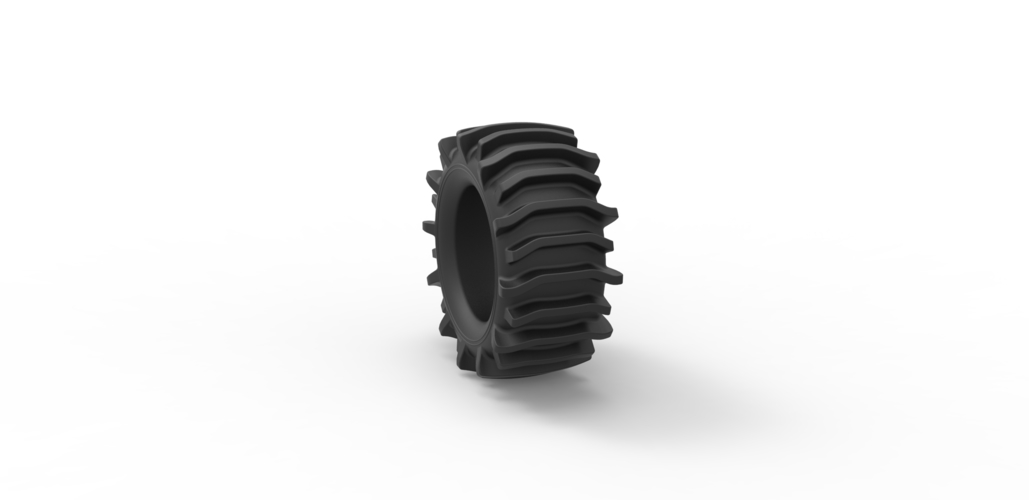 Diecast offroad tire 21 Scale 1 to 25 3D Print 470614