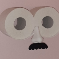 Small Toilet Roll Face Holder Storage 3D Printing 471094