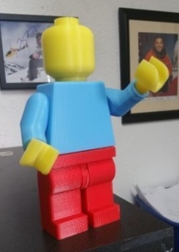 Bare gør æggelederne skygge 3D Printed Lego Man 5X by John Fuller1 | Pinshape
