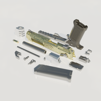 CYBERPUNK 2077 - JACKIE'S PISTOL / LA CHINGONA DORADA Replica - Thumbnail 2