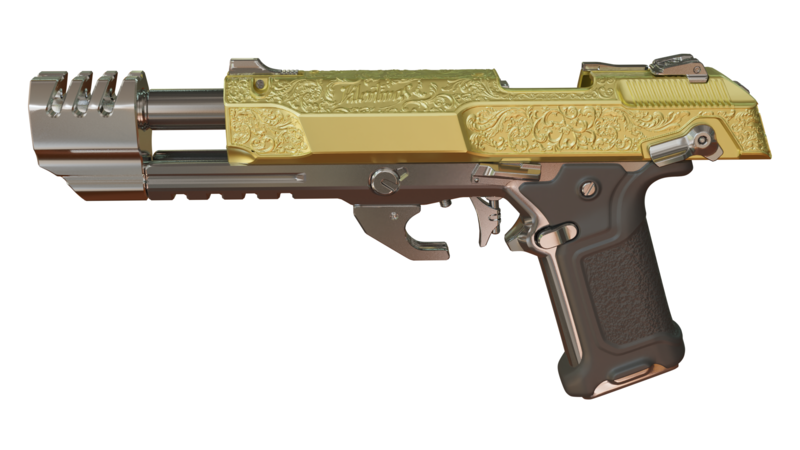 CYBERPUNK 2077 - JACKIE'S PISTOL / LA CHINGONA DORADA Replica