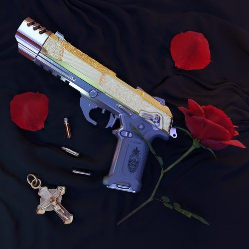 CYBERPUNK 2077 - JACKIE'S PISTOL / LA CHINGONA DORADA Replica 3D Print 471670