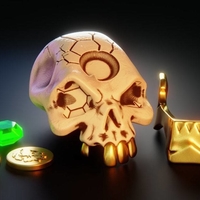 SEA OF THIEVES GOLD HOARDER SKULL - Thumbnail 1