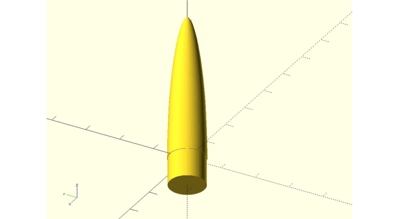 Estes Mega Der Red Max (MDRM) nosecone
