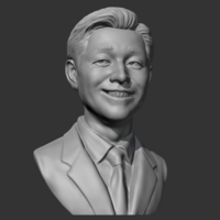 Salesman bust 3D print model - Thumbnail 1