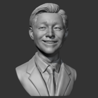 Salesman bust 3D print model - Thumbnail 2
