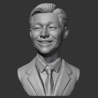 Salesman bust 3D print model - Thumbnail 3