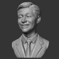Salesman bust 3D print model - Thumbnail 4