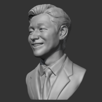 Salesman bust 3D print model - Thumbnail 5