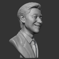 Salesman bust 3D print model - Thumbnail 8