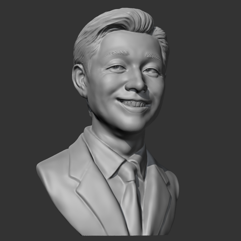 Salesman bust 3D print model