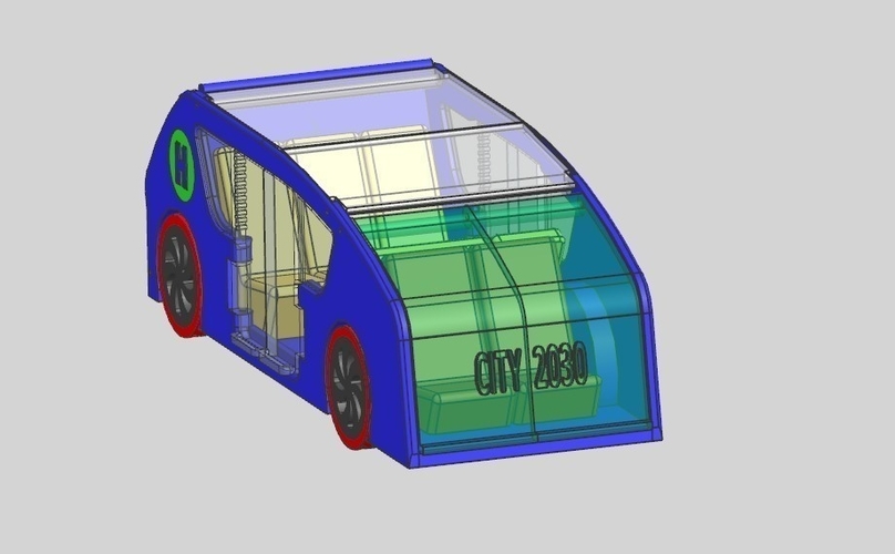 Autonomous Hydrogen Fuel Cell Concept Car “Autonomus“ 3D Print 471737