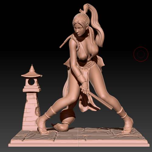 MAI SHIRANUI Figure  Cutted Version.  3D Print 471765