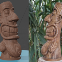 Small The little Tiki 3D Printing 471791