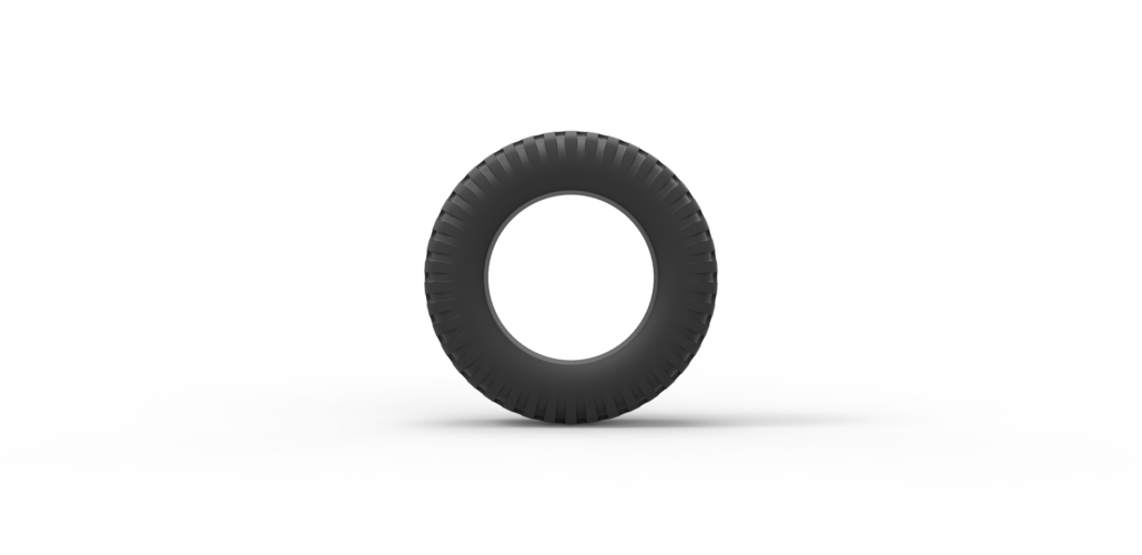 Diecast military tire Scale 1 to 10 3D Print 471797