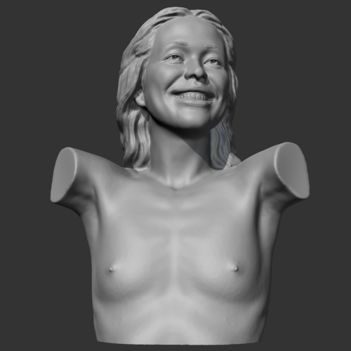 HD girl bust R 3D print model 3D Print 471804