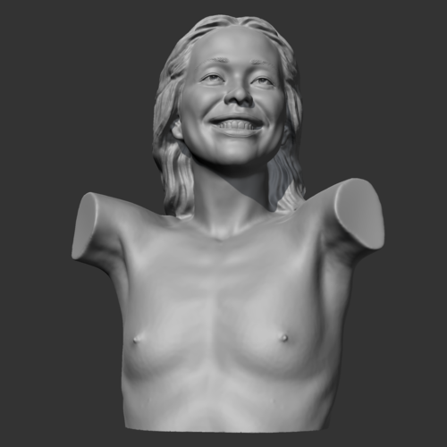 HD girl bust R 3D print model 3D Print 471805