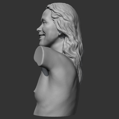 HD girl bust R 3D print model 3D Print 471809