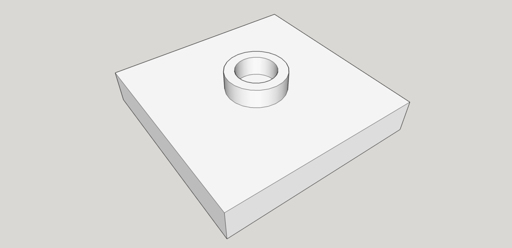 LEGO Plate - 2X2 with 1 Knob 3D Print 471821